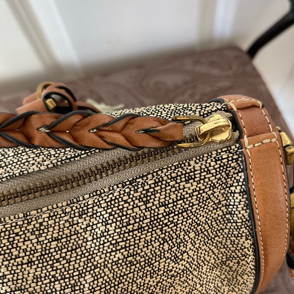 Fossil Kendall Taupe Leather Sachel EUC - Picture 7 of 8